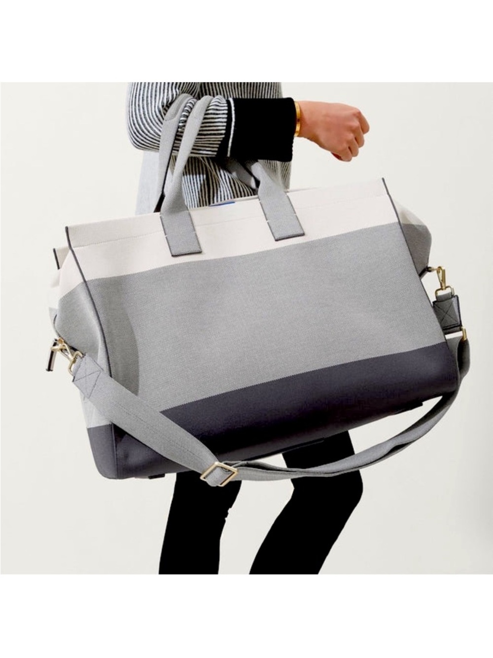 Rothy’s The Weekender Bag Gray Large Duffel Carry-on Travel Over Night. - Picture 3 of 16
